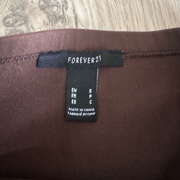 Brown forever 21 mini skirt - Picture 2 of 2